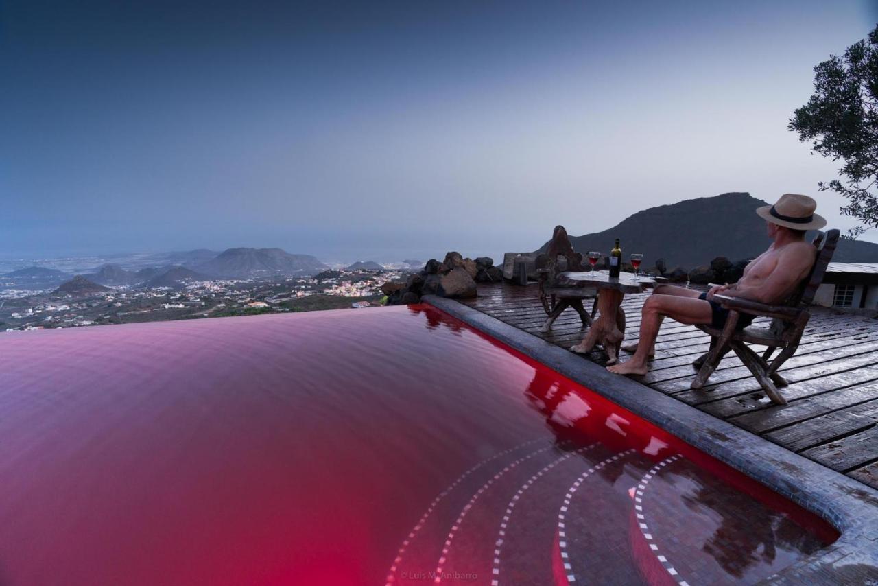 Historic Canarian House, Private Heated Infinity Pool, Bbq, Wifi + Panoramic Ocean Views Arona  Dış mekan fotoğraf